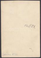 1930 Debrecen egészségügyi személyzetének utánpótlása, feliratozott fénykép, 12x8 cm