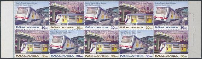 Light Rail Transit Systems megnyitása Kuala Lumpur-ban bélyegfüzet, Opening of Light Rail Transit Systems in Kuala Lumpur stamp-booket