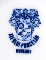 Alföldi Porcelán 6 személyes kávékészlet: 6db csésze, alátét tányér, cukortartó és tejkiöntő