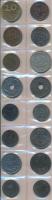 Vegyes fémpénz gyűjtemény albumba rendezve és berakólapokon, benne magyar, osztrák, lengyel, új-zéla...