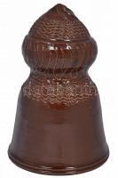 Mázas kerámia mécses tartó. Jelzett: MA, 13cm magas