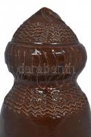 Mázas kerámia mécses tartó. Jelzett: MA, 13cm magas