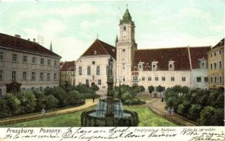 Pozsony, Fő tér, Városháza / main square, town hall (EK)