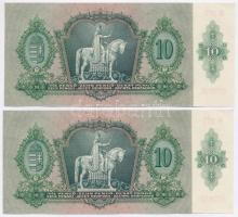 1936. 10P (2x) Egymást követő sorszámmal T:I