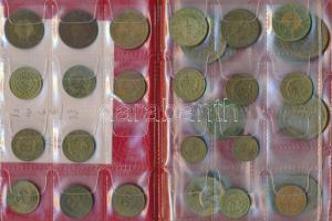 Peru 33db vegyes fémpénz albumba rendezve T:vegyes
Peru 33pcs of mixed coins in album C:mixed
