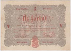 1848. 5Ft Kossuth bankó barna T:III