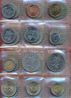 Ecuador 51db vegyes fémpénz albumba rendezve T:vegyes Ecuador 51pcs of mixed coins in album C:mixed