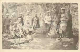 1913 Dans de la Montagne de la Bulgarie / Bulgarian soldiers, photo