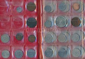 Bolívia 42db vegyes fémpénz albumba rendezve T:vegyes
Bolivia 42pcs of mixed coins in album C:mixed