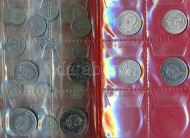 Venezuela 48db vegyes fémpénz albumba rendezve, közte ezüstök! T:vegyes
Venezuela 48pcs of mixed coi...
