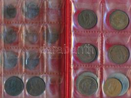 Jersey 21db vegyes fémpénz albumba rendezve T:vegyes
Jersey 21pcs of mixed coins in album C:mixed