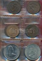 Jersey 21db vegyes fémpénz albumba rendezve T:vegyes
Jersey 21pcs of mixed coins in album C:mixed