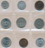 Debrecen, Hotel Angol Királynő, belső, s: Jenő Haranghy - 4 db régi képeslap / 4 old postcards