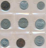 Debrecen, Hotel Angol Királynő, belső, s: Jenő Haranghy - 4 db régi képeslap / 4 old postcards