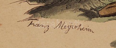 1887 Scheibenschütze. Ende des Jahres XVI. Jahrhunderts. Színezett fametszet a Blatter für Kostumkun...