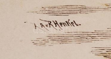 1887 Perser aus Konstantinopel. Színezett fametszet a Blatter für Kostumkunde c. könyvből. Jelzett a...