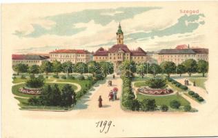1899 Szeged városháza litho
