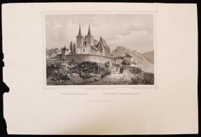 cca 1850 Ludwig Rohbock (1820-1883)- J.M. Kolb: Szepesváralia, Kapitel Kirchdrauf. Acélmetszet, jelz...