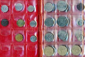 Panama/Belize 37db vegyes fémpénz néhány ezüsttel albumba rendezve T:vegyes
Panama/Belize 37pcs of m...