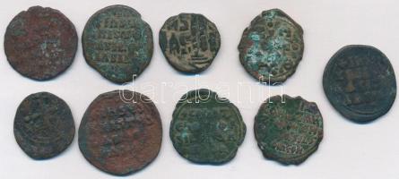 Bizánci Birodalom 9db klf bronzpénz T:vegyes Byzantine Empire 9pcs of diff bronze coins C:mixed