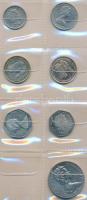 Man-sziget 47db vegyes fémpénz albumba rendezve T:vegyes
Isle of Man 47pcs of mixed coins in album C...