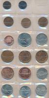 Man-sziget 47db vegyes fémpénz albumba rendezve T:vegyes
Isle of Man 47pcs of mixed coins in album C...