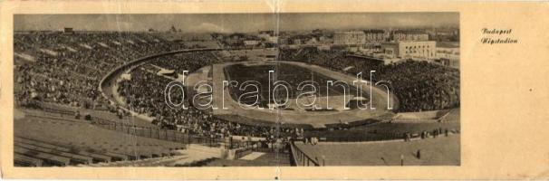 Budapest XIV. Népstadion panoramacard, Képzőművészeti Alap Kiadóvállalat (Rb)
