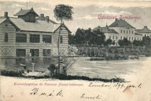 1898 Zombor, korcsolyapálya, Ferencz József laktanya / ice skating pavilion, barrack (EK)