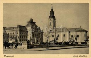 Nagyvárad, Szent László tér, Márton Jenő felvétele / square, church (EK)