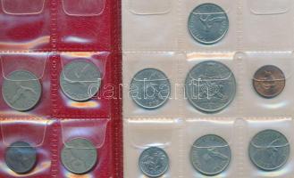 Vegyes: Bermuda/El Salvador/Falkland-szigetek 50db vegyes fémpénz 3db albumba rendezve T:vegyes
Mixe...