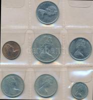 Vegyes: Bermuda/El Salvador/Falkland-szigetek 50db vegyes fémpénz 3db albumba rendezve T:vegyes
Mixe...