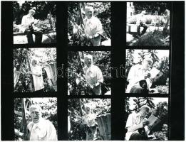 cca 1970-1971 Kotnyek Antal (1921-1990): Gózon Gyula (1885-1972) színész kilenc portré felvétele és ...