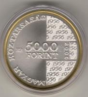 2006. 5000Ft Ag "1956. forradalom 50 éves évforduló" T:BU tanúsítvánnyal, csak 5000db!