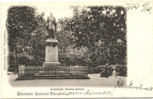 Balatonfüred, Kisfaludy Sándor szobor, kiadja Pósa Endre