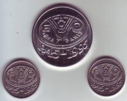 Románia 1995. 10L + 10L variáns "N" + 100L Ag "FAO" sor T:BU+BU+PP