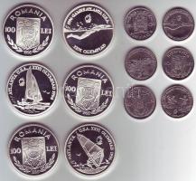Románia 1996. 100L Ag 6 klf + 10L 6 klf teljes sor "Olimpia-Atlanta" T:PP+BU tanúsítvánnyal