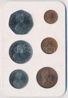 Man-sziget 1976. 1/2p-50P (6xklf) forgalmi szett műbőr tokban  T:1
Isle of Man 1976. 1/2 Penny - 50 ...