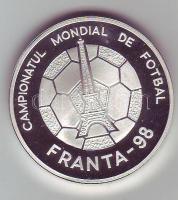 Románia 1998. 100L Ag "Futball VB" T:PP tanúsítvánnyal, csak 5000db!