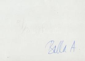 cca 1975 Balla András (Esztergom) aláírt vintage portré felvétele, 18x24 cm