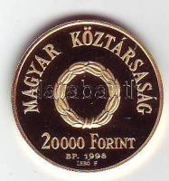 1998. 20.000Ft Au 6,982g "Batthyány-1848 forradalom" T:PP Díszdobozban, csak tanúsítvánnyal, csak 5000db!