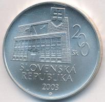 Szlovákia 2003. 200K Ag "Imrich Karvas" T:BU Slovakia 2003. 200 Korun Ag "Imrich Karvas" C:BU