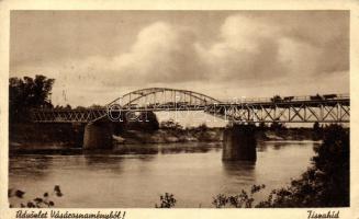Vásárosnamény, Tisza-híd; Klein Lajos könyvkereskedő kiadása (EB)
