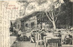 Siófok, Telepi kávéház, kiadja Hirsch Mór (fa)