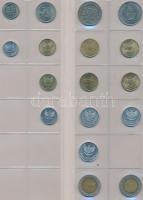 ~260db-os külföldi fémpénz gyűjtemény berakólapokon, különféle országokból: Aruba, Brazília, Bahamák...