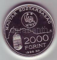 1998. 2000Ft Ag "Óvd a természetet" T:PP Díszdobozban, tanúsítvánnyal!