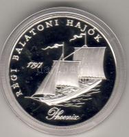 1998. 2000Ft Ag "Régi balatoni hajók II" T:PP Díszdobozban, tanúsítvánnyal!