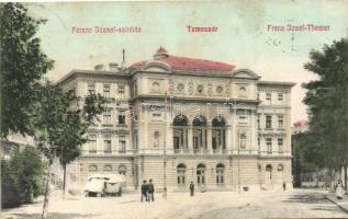 Temesvár, Ferenc József színház, Herczig Sándor üzlete / theatre, shop