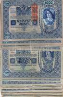 Ausztria 1902. 1000K (29x) 2 klf típusban T:III,III/IV
