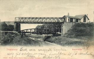 Dombóvár, Kapos-hídja; kiadja Bruck Sándor könyvnyomdája