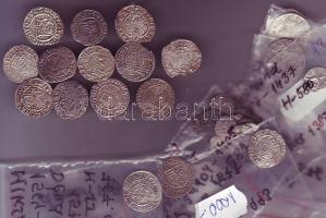 Érdekes hagyatéktétel Ag benne Zsigmond (24x), I.Ferdinánd, II.Ferdinánd, II.Mátyás (6x), Miksa (6x), Quarting, Parvus, Denár összesen 64db többségében klf T:2,3,kevés 4